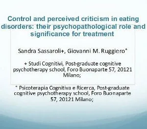 Control and Perceived Criticism in Eating Disorders
