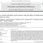 Beliefs over control and meta-worry interact with the effect of intolerance of uncertainty on worry