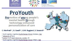 ProYouth: presentazione della piattaforma Web per la Promozione della Salute Mentale nei Giovani - SITCC 2012