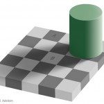 checker shadow illusion. - Immagine: ©1995, Edward H. Adelson.