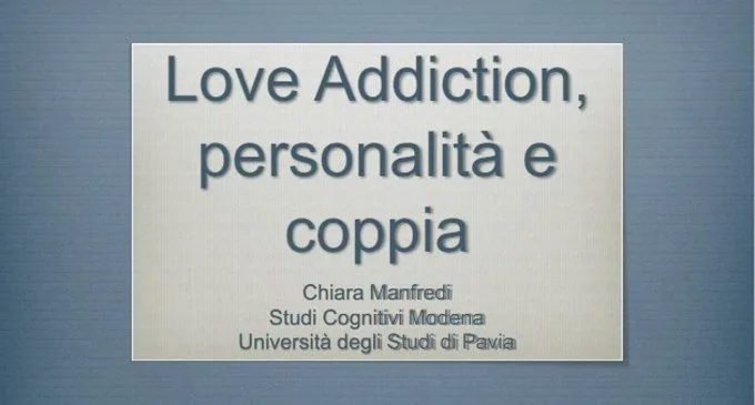 love addiction personalità e coppia - SITCC 2014