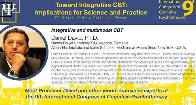 Daniel David: lectio magistralis su Integrative e Multimodal CBT – Report dall’ International Congress of Cognitive Psychotherapy, Romania 2017