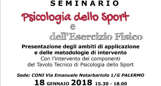Psicologia dello sport: ambiti e metodologie di intervento – Un seminario informativo a Palermo