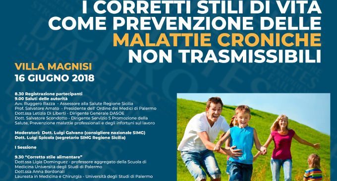 Gli stili di vita nella prevenzione delle malattie croniche – Report del convegno di Palermo, 16 giugno 2018