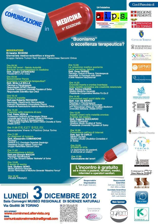 COMUNICAZIONE IN MEDICINA – Convegno Torino 03-12-2012 - Anteprima
