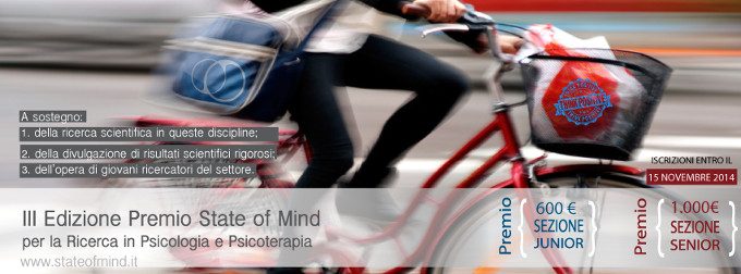 PREMIO State of Mind 2014 per la Ricerca in Psicologia e Psicoterapia