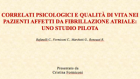Correlati Psicologici e Qualità di Vita nei pazienti affetti da Fibrillazione Atriale: Uno Studio Pilota