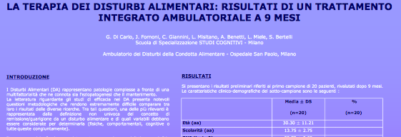 Terapia dei Disturbi Alimentari, Trattamento Integrato Ambulatoriale