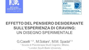 Effetto del Pensiero Desiderante sull’esperienza di Craving: un disegno sperimentale