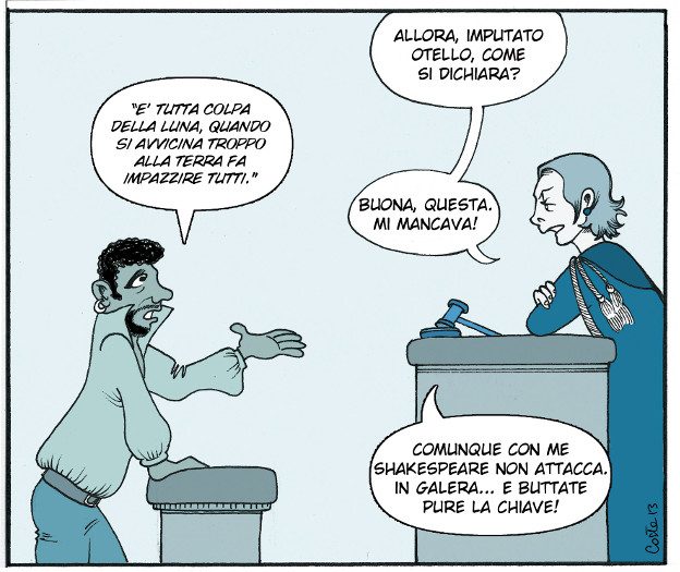 Otello e le aree del cervello della gelosia