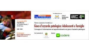 Convegno Gioco d'azzardo patologico_adolescenti e famiglie