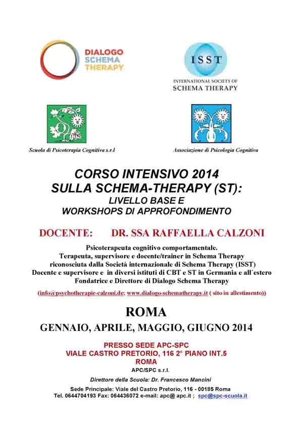 schema therapy roma - locandina