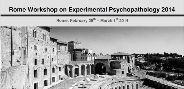 Experimental Psychopathology Rome 2014
