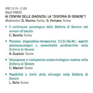 SOPSI 2014 - Disforia di Genere