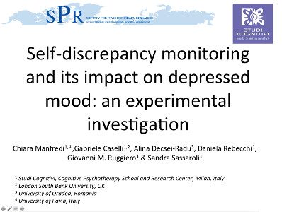 Self-discrepancy monitoring and depressed moods - SPR 2014 - SLIDES