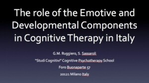 La psicoterapia cognitiva in Italia_Congresso APA 2014