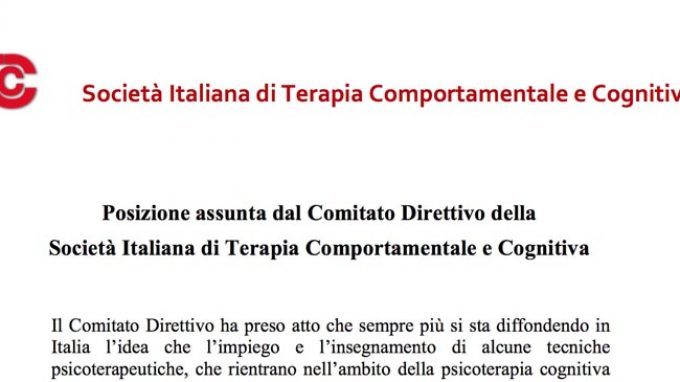 Pronunciamento sul copyright della Società Italiana di Terapia Cognitiva e Comportamentale (SITCC) – Congresso SITCC 2014