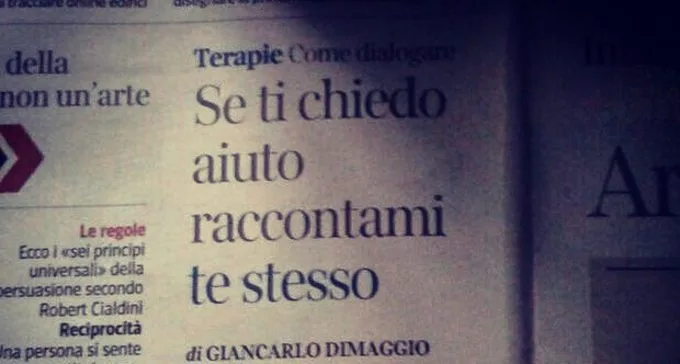 Se ti chiedo aiuto raccontami te stesso