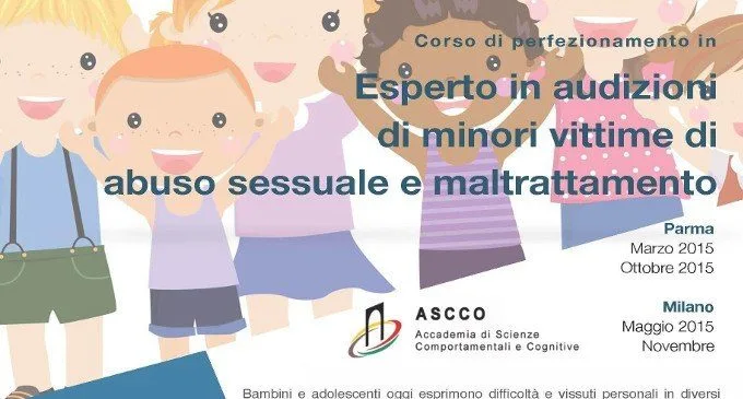 Corso di Perfezionamento Esperto in Audizioni di Minori Vittime di Abuso Sessuale e Maltrattamento