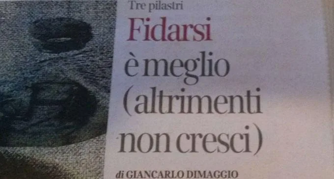 Giancarlo Dimaggio - Infanzia (Corriere della Sera) 25 gennaio 2015