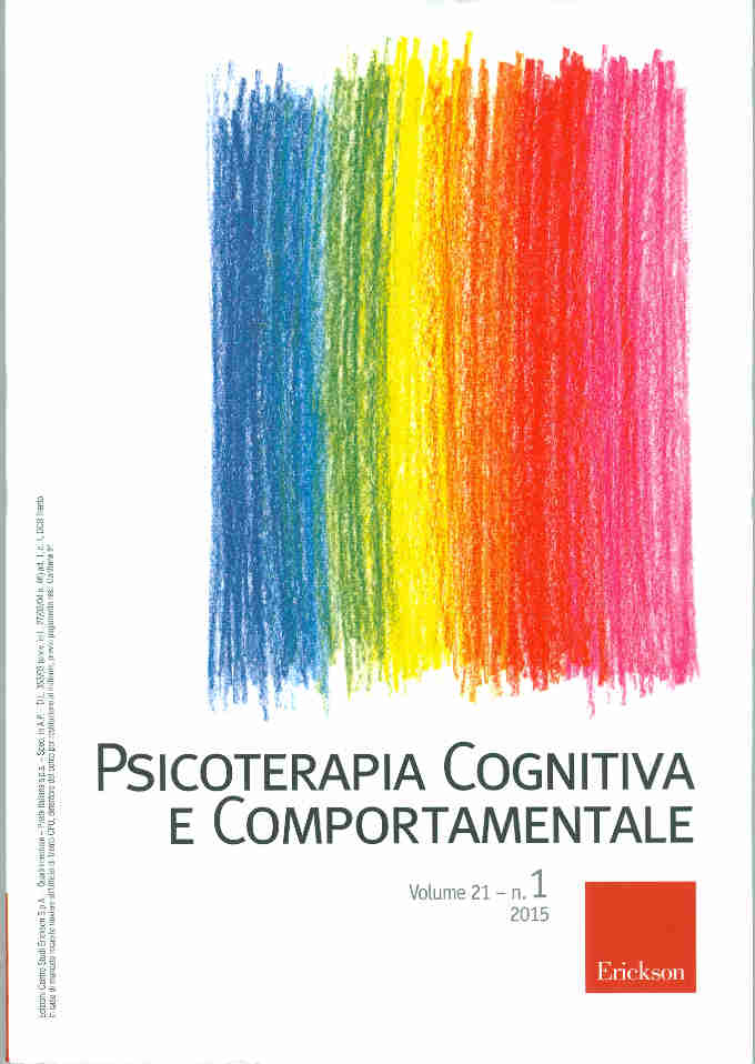 Copertina Vol 1 2015 Psicoterapia Cognitiva Comportamentale