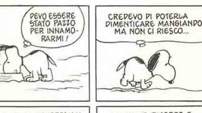 Snoopy La Delusione Amorosa E Il Cibo Come Auto Medicazione