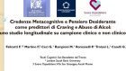 Metacognitive beliefs and Desire Thinking as Predictors of Craving and Alcohol Use – Forum di Assisi 2015