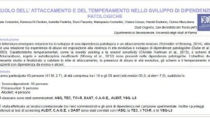 Ruolo dell’ attaccamento e del temperamento nello sviluppo di dipendenze patologiche - Forum di Assisi 2015