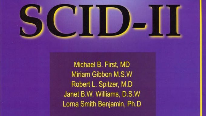 SCID II: Structured Clinical Interiew-II sui disturbi di personalità – Introduzione alla Psicologia