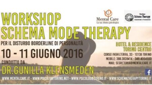 Schema Mode Therapy - Torino, 10 e 11 Giugno 2016