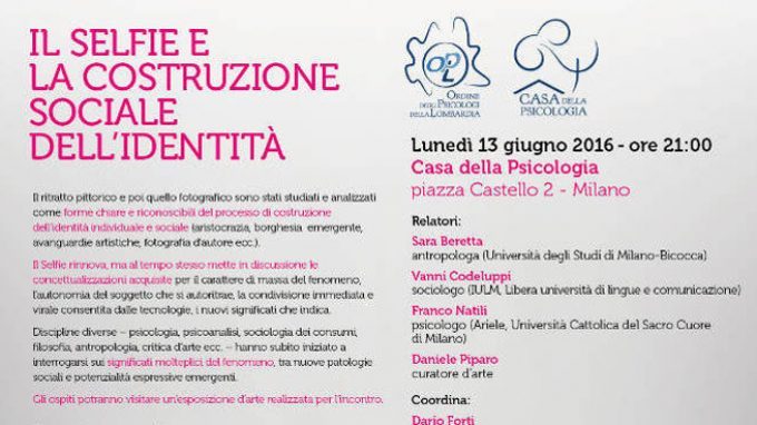 Il Selfie e la costruzione sociale dell’identità – Seminario OPL, 13 Giugno 2016