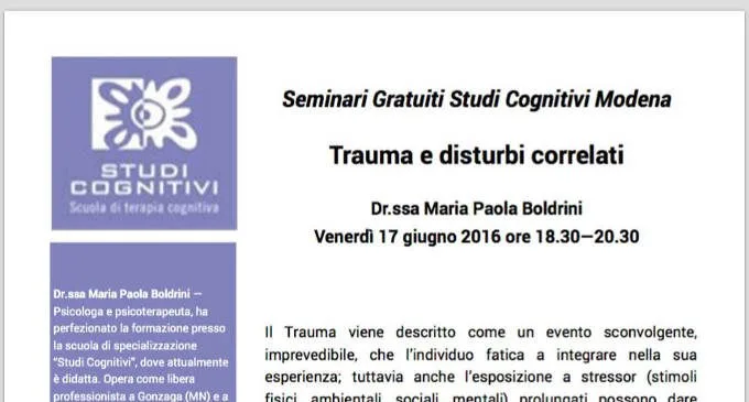 Trauma e disturbi correlati