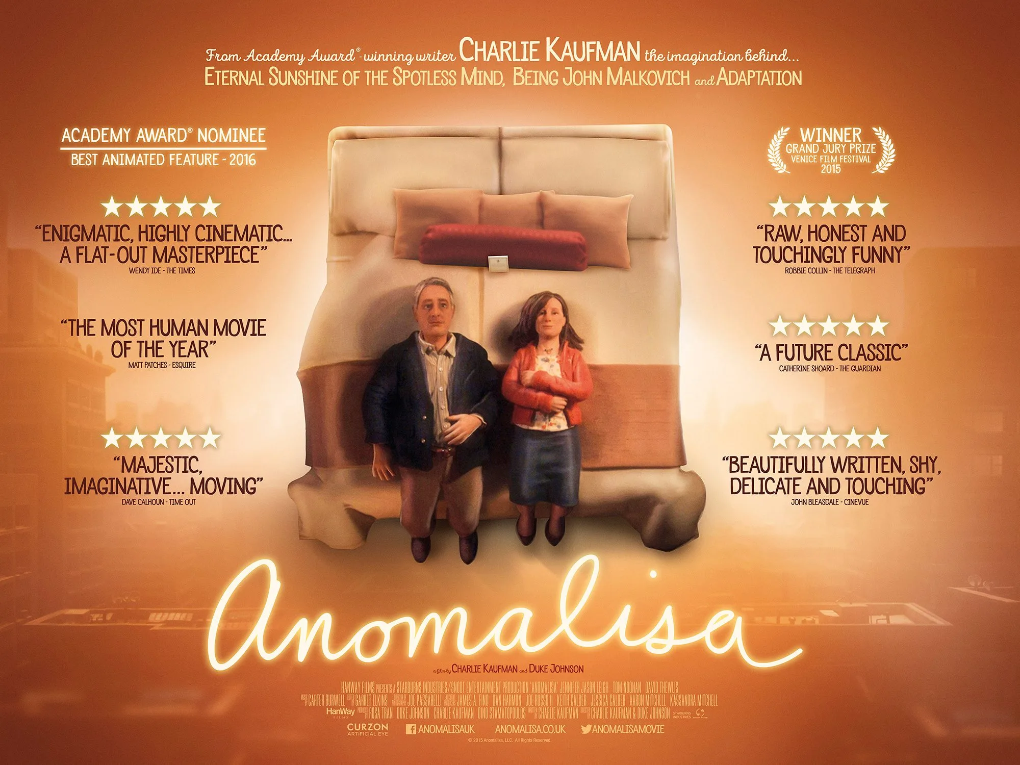 Anomalisa: un film di animazione sulle differenze individuali