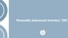 Il Personality Assessment Inventory (PAI): una valida alternativa all’MMPI-2