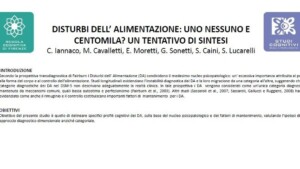 Disturbi dell alimentazione uno nessuno e centomila Un tentativo di sintesi