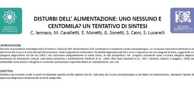 Disturbi dell’alimentazione: uno nessuno e centomila? Un tentativo di sintesi – Riccione, 2017