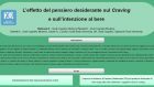 L’ effetto del pensiero desiderante sul craving e sull’intenzione al bere – Riccione, 2017