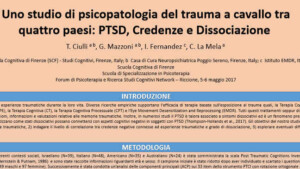 Trauma, PTSD, credenze e dissociazione uno studio a cavallo tra 4 paesi