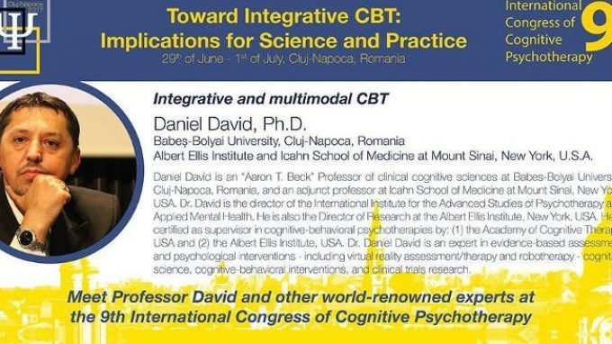 Daniel David: lectio magistralis su Integrative e Multimodal CBT – Report dall’ International Congress of Cognitive Psychotherapy, Romania 2017