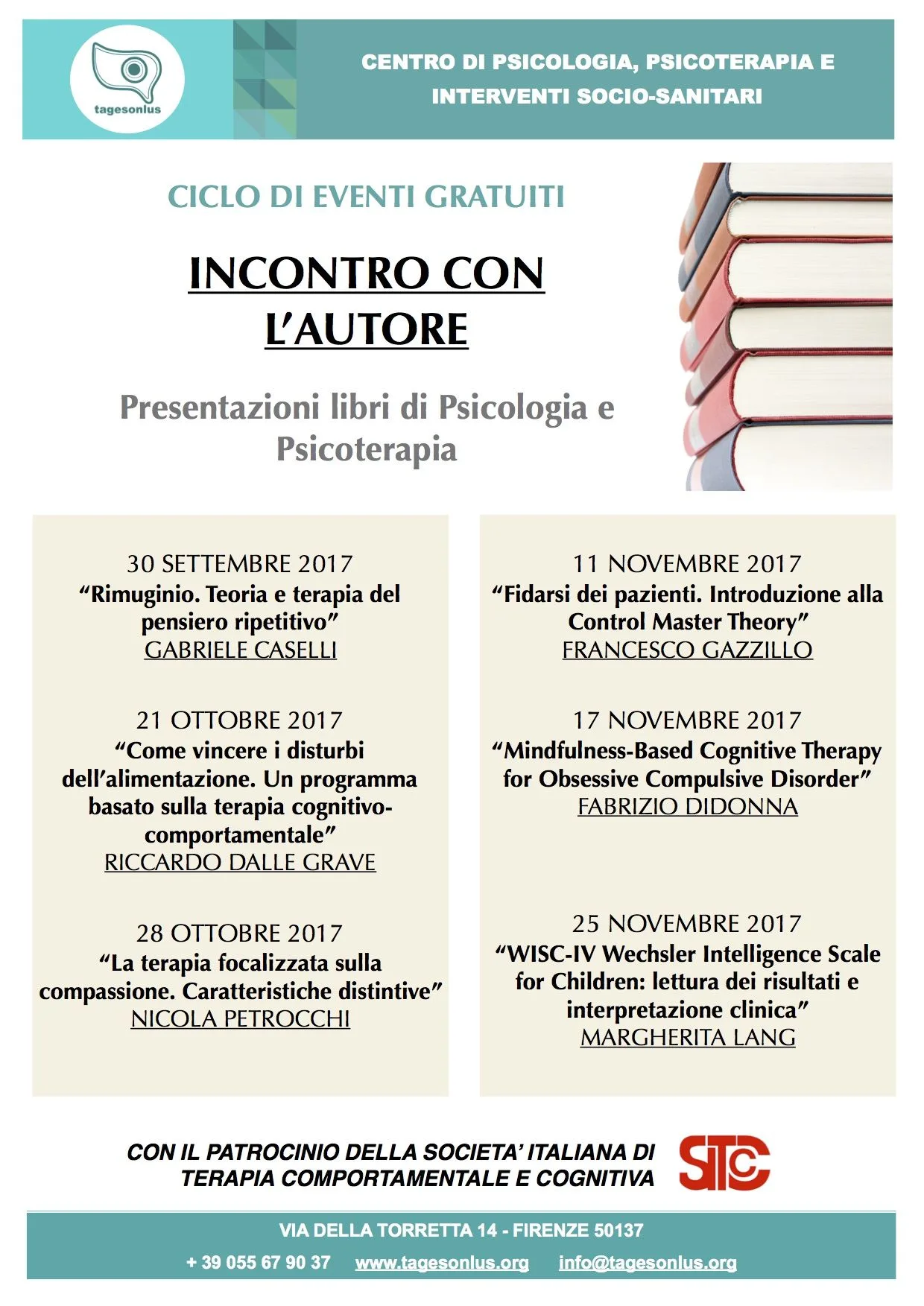 Ciclo di eventi gratuiti: Incontro con l'autore - Firenze