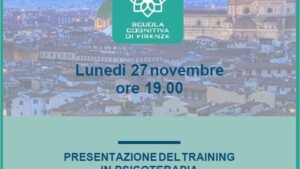 Presentazione del Training in Psicoterapia Cognitivo-Comportamentale - Firenze