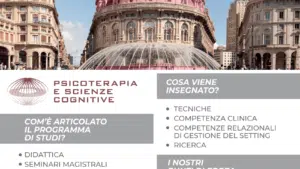 Psicoterapia e Scienze Cognitive Genova - Presentazione scuola 9 marzo 2018 - Locandina