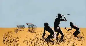 Banksy - Trolley Hunters - 2006