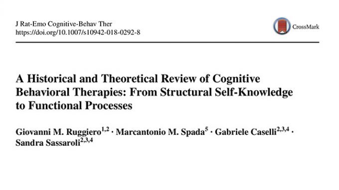 Breve storia teorica della terapia cognitivo comportamentale tra funzionalismo e strutturalismo