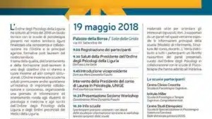 Forum 2018 Scuole di Psicoterapia della Liguria - Locandina 680