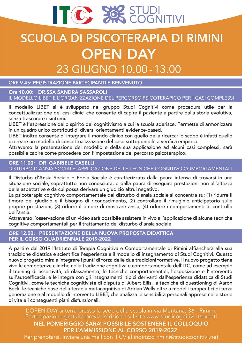RIMINI OPEN DAY 23 GIUGNO