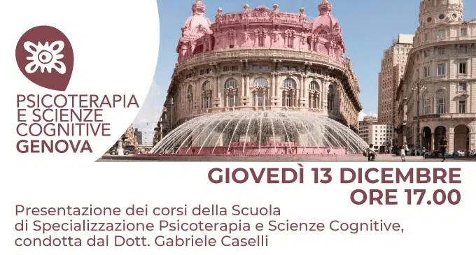 Presentazione della scuola Psicoterapia e Scienze Cognitive Genova