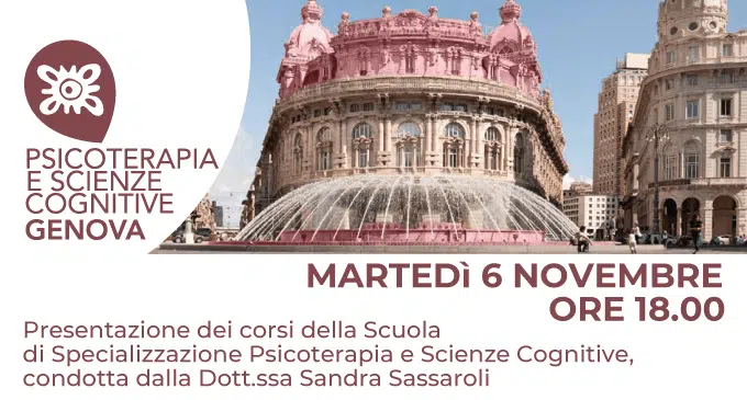 Psicoterapia e Scienze Cognitive Genova - Presentazione della Scuola - Novembre