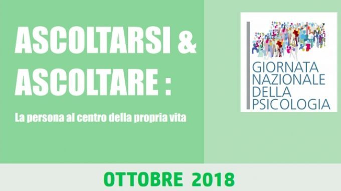 Ascoltarsi e ascoltare: la persona al centro della propria vita – Giornata Nazionale della Psicologia 2018