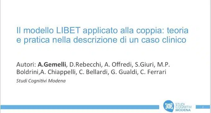 Il modello LIBET applicato alla coppia: un caso clinico - SITCC 2018